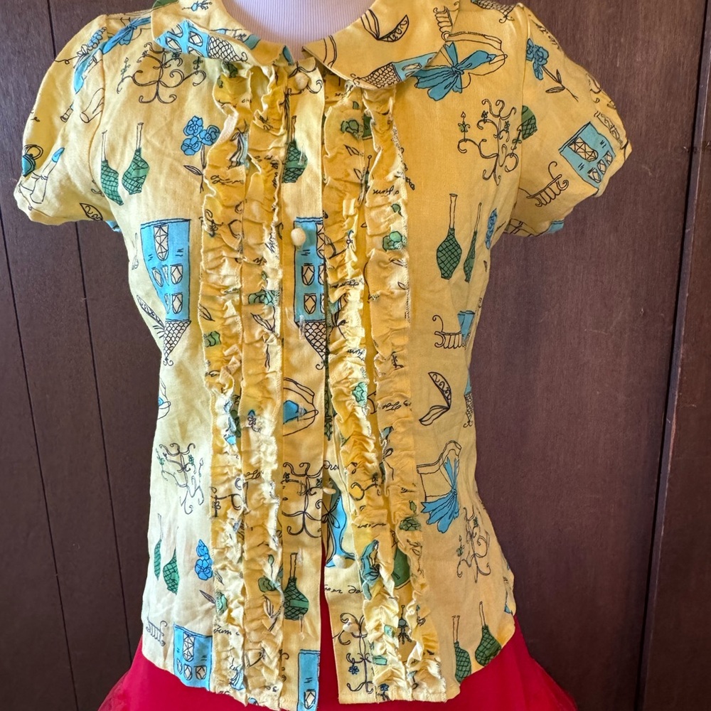 Anne Cardin Linen blouse